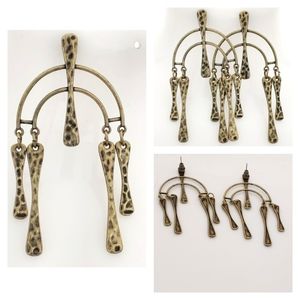 Hammered Brass earrings